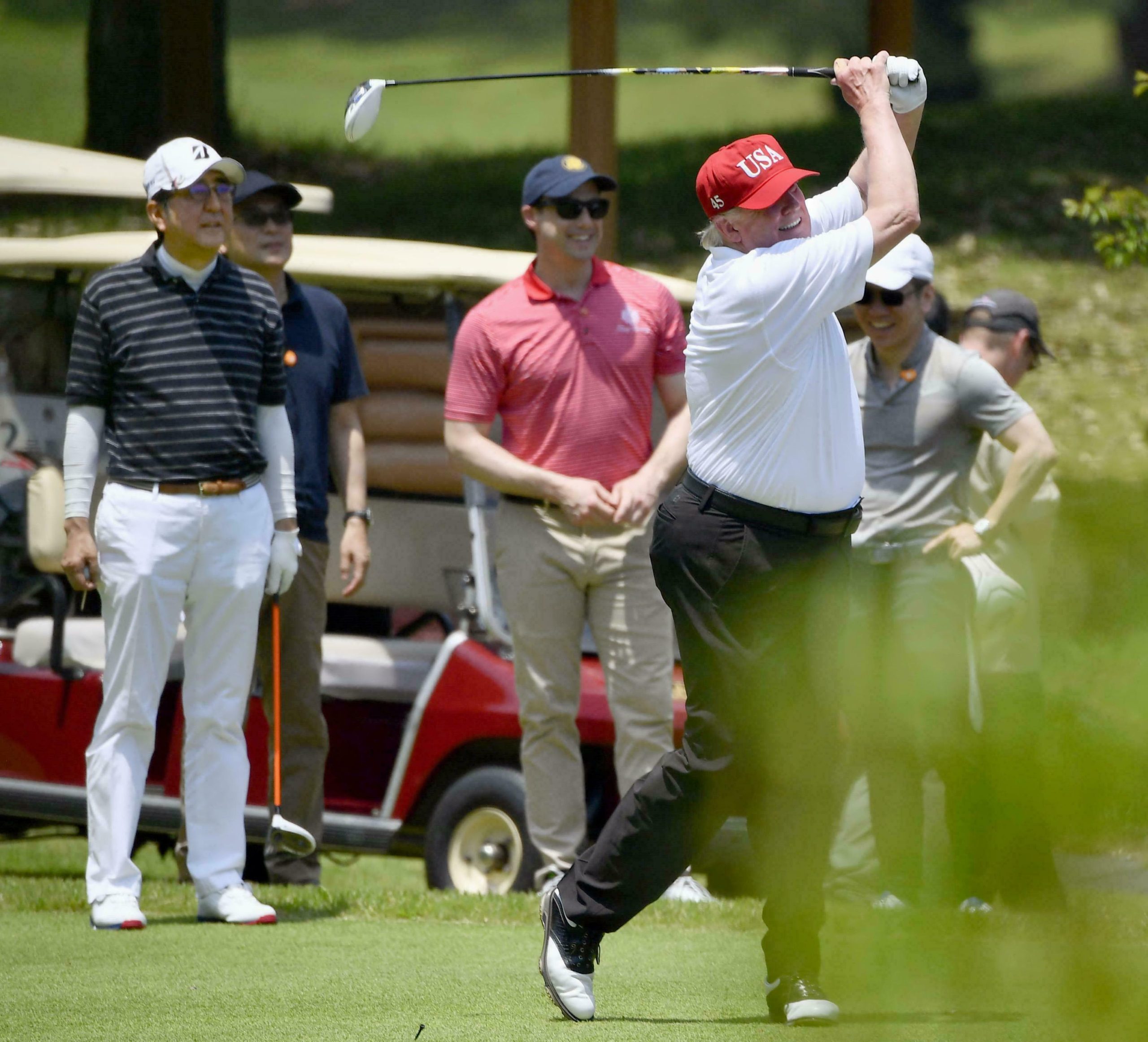 Federal officials looking to recover $7,000 set of gold-plated golf clubs Donald Trump received as gift